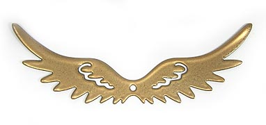 Engelsflügel Metall 10x4,2cm altgold